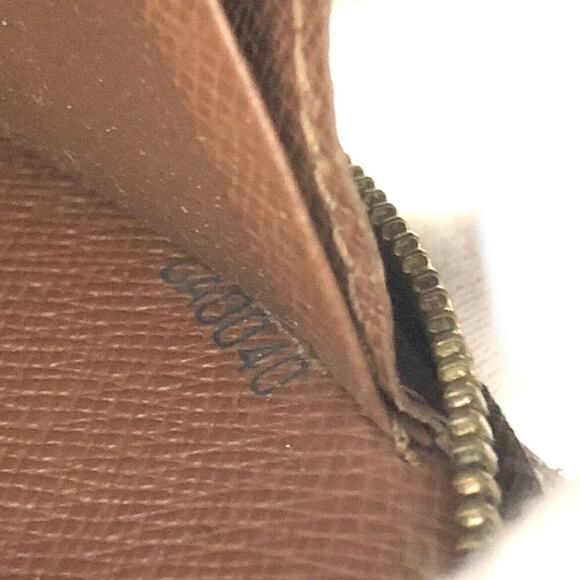 Authentic Louis Vuitton LV Monogram Porte Monnaie Zip Around Long Wallet - Picture 6 of 7